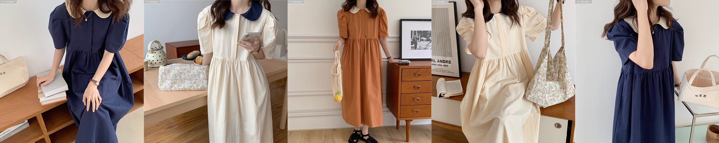 루즈핏 카라 데님 청 셔츠형 롱 원피스 여성 원피스 레이어드 a라인 연청 진청 반팔 긴팔