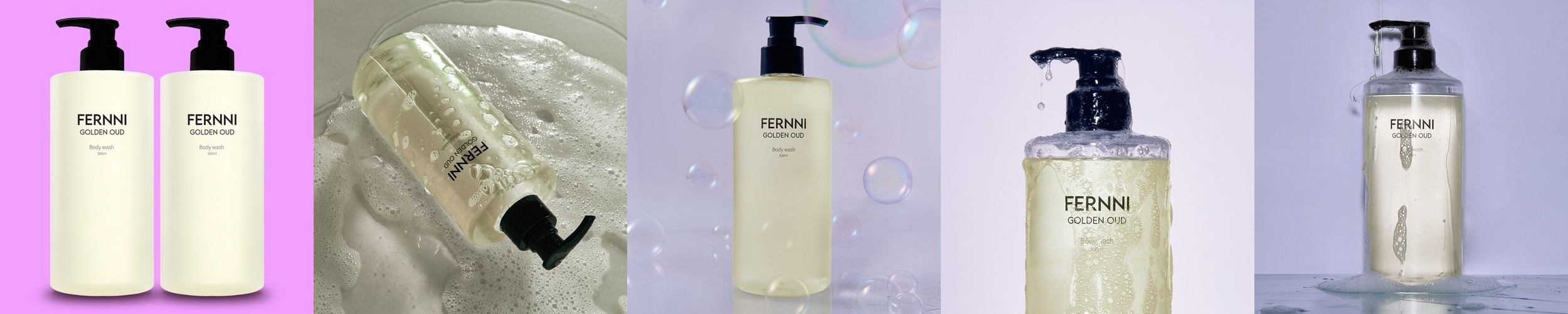 페르니 골든오우드 약산성 바디 워시 보습 저자극 등드름바디워시 500ml, 1개