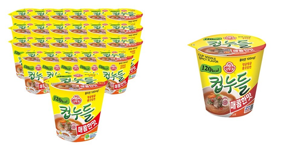 오뚜기 컵누들 매콤한맛 37.8g, 24개
