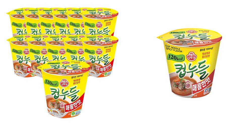 오뚜기 컵누들 매콤한맛 37.8g, 12개