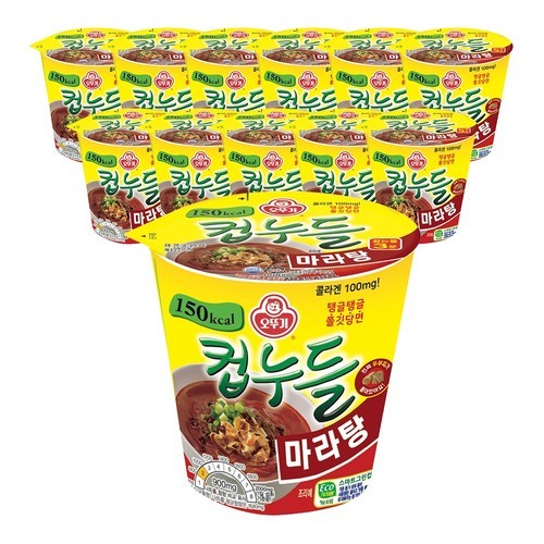 오뚜기 컵누들 짜슐랭 컵 41g, 15개