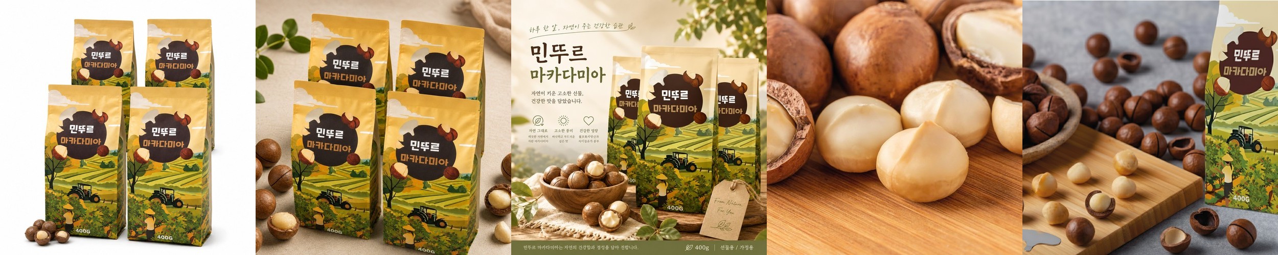NEW 호주 쿼키즈 마카다미아 무첨가 드라이로스트 호주산 통마카다미아 120g, 1개