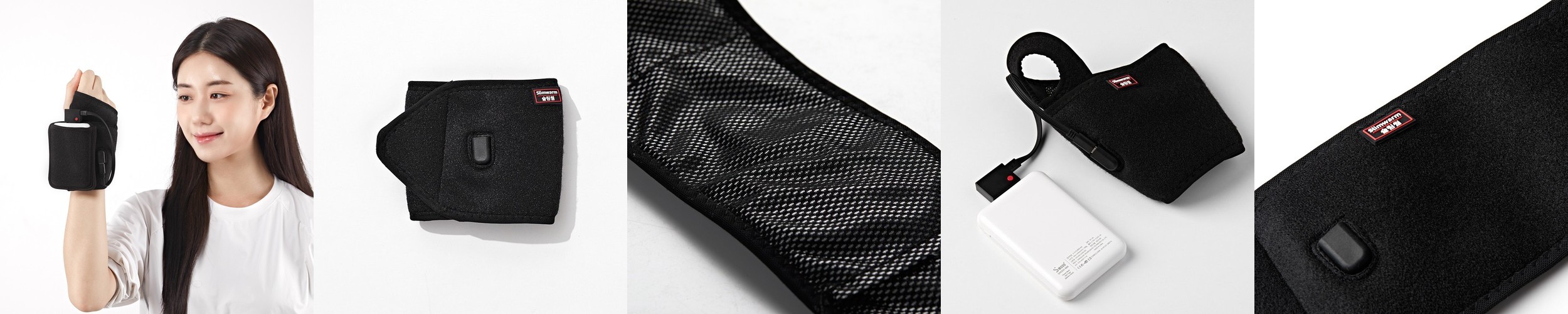 닥터웰 손마사지기 손가락 손목 지압 온열 무선 안마기 LCD(민트) / DR-854