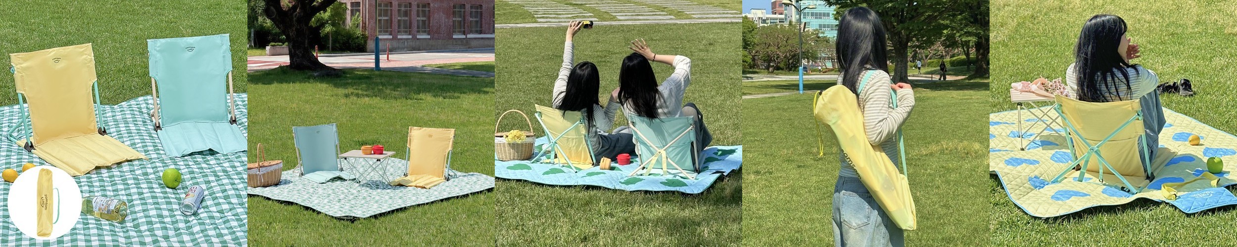 데이어 캠핑의자 1+1 접이식 폴딩체어 휴대용 릴렉스 차박 낚시 캠핑