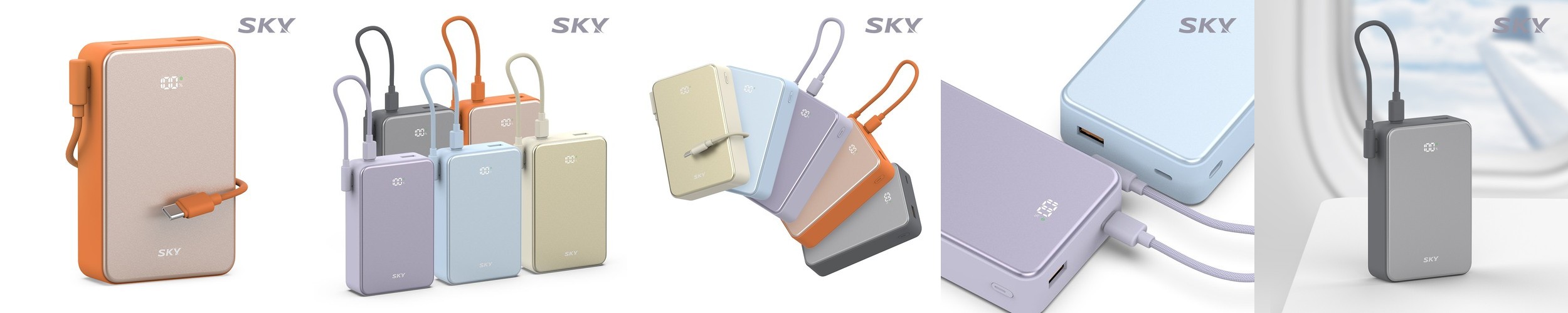 이어맥 고속충전 일체형 대용량 보조배터리 20000mAh 22.5W