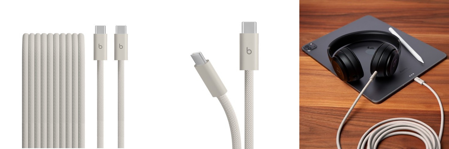 Beats 비츠 240W USB-C 브레이드 케이블 래피드 레드, 1개, 3m