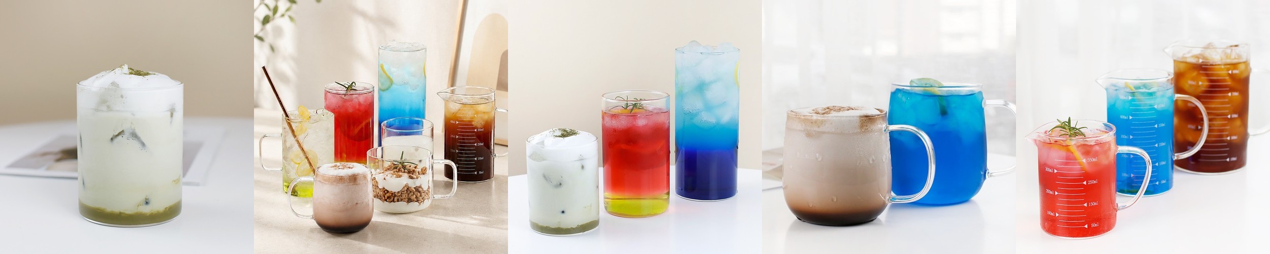 라운드굽 카페 아이스커피 내열유리컵 하이볼전용잔 16oz 500ml