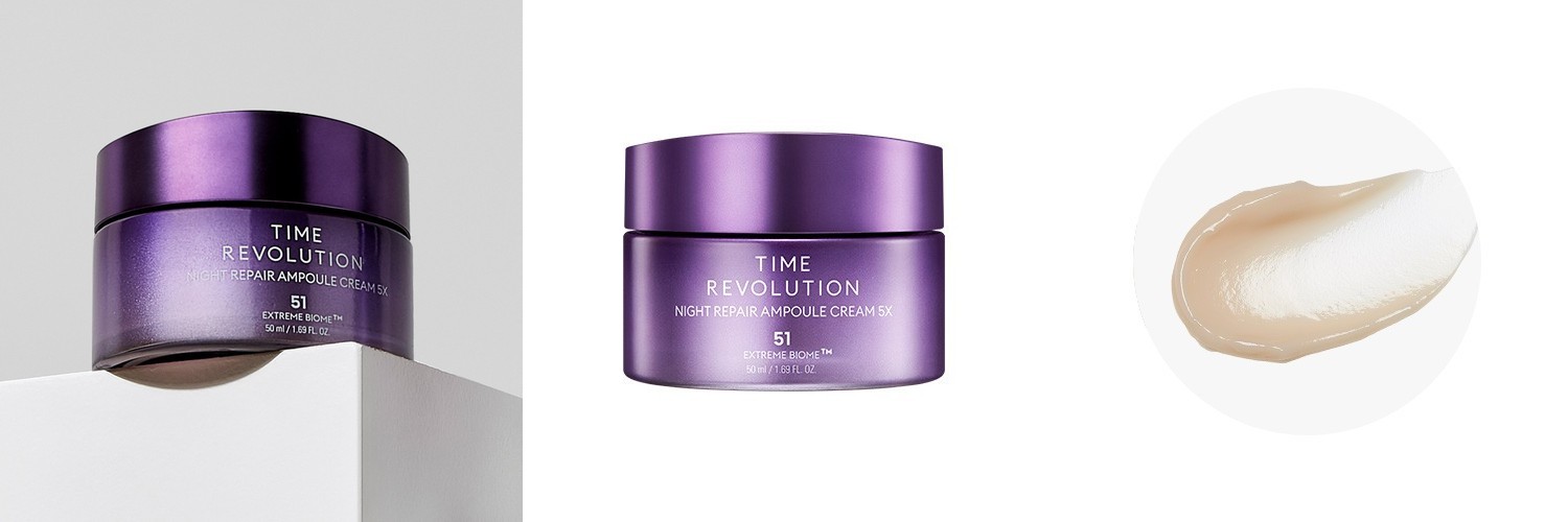 [미샤] 타임 레볼루션 나이트 리페어 앰플 크림 5X 탄력크림 50ml, 1개