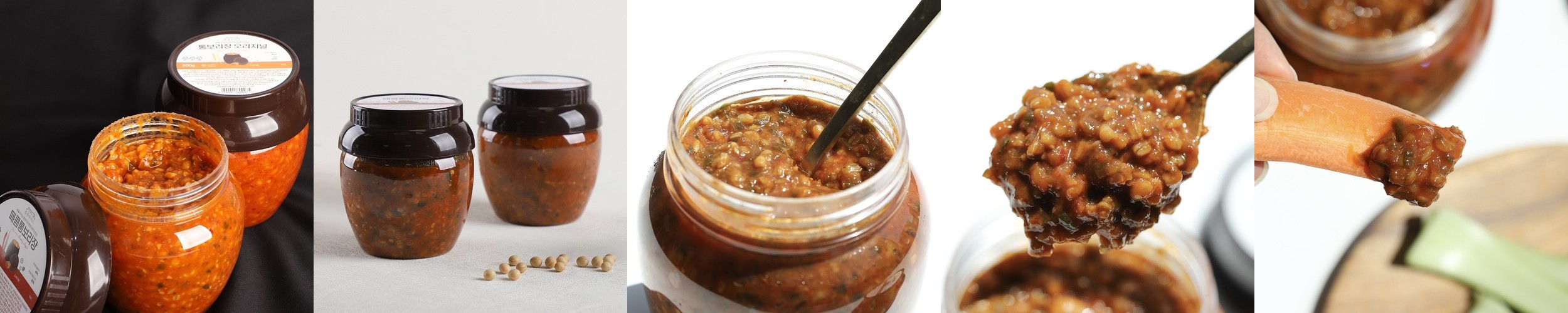 [통통파머스] 매콤통보리장 청양고추 매운맛 쌈장 500g, 4개
