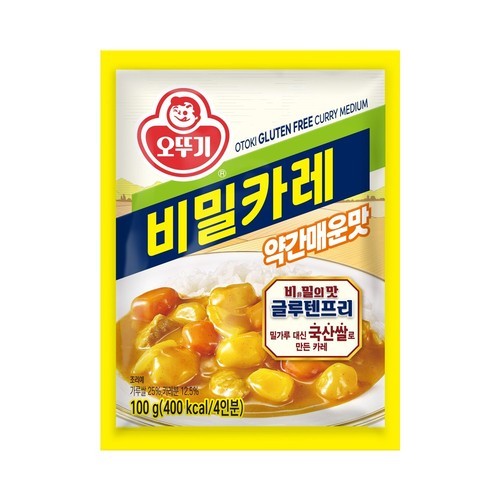 오뚜기 바몬드카레골드 약간매운맛, 100g, 10개