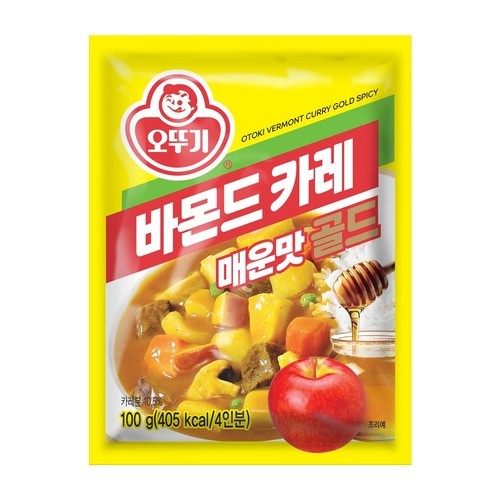 오뚜기 바몬드카레골드 매운맛, 100g, 1개