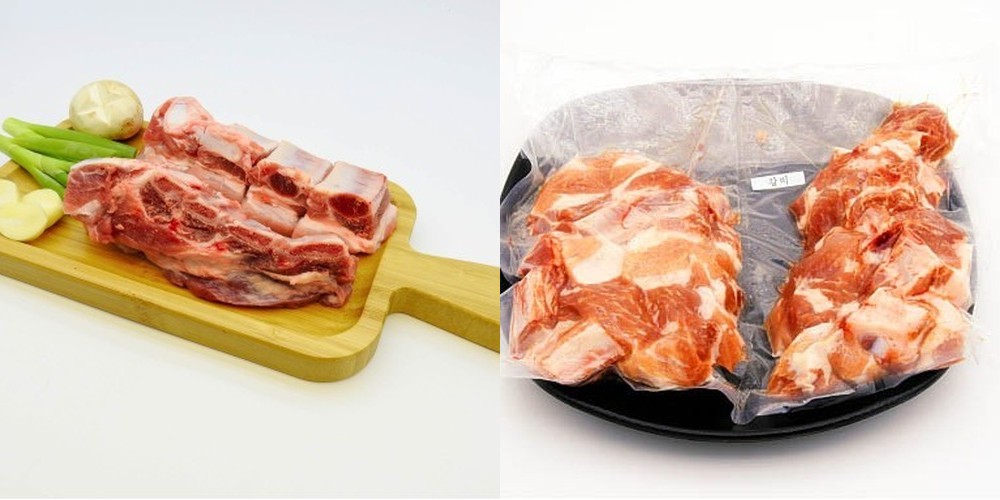 국내산 돼지고기 유산균 돼지고기 냉장 한돈 갈비살 (찜용) 1kg