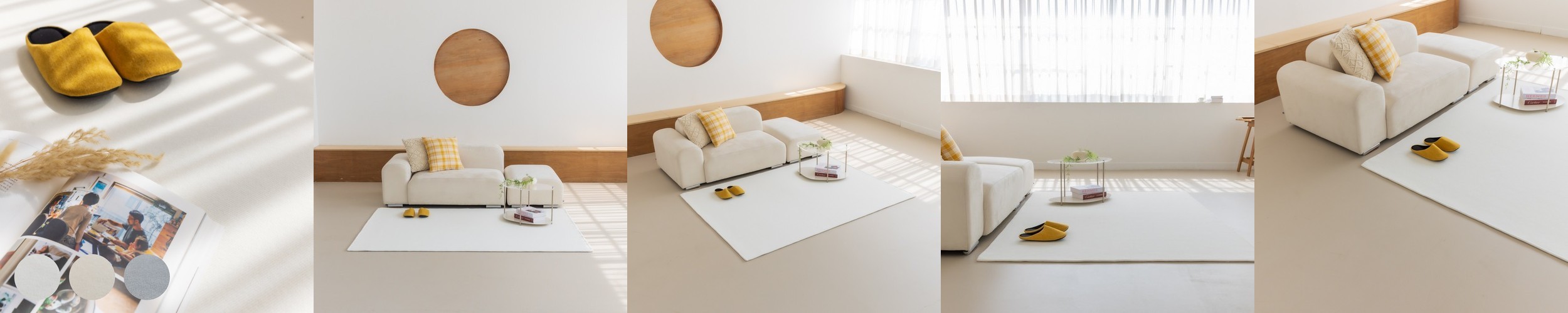 순면 스트라이프 방수 러그 먼지없는 사계절 아이방 거실카페트 화이트, 200x150cm