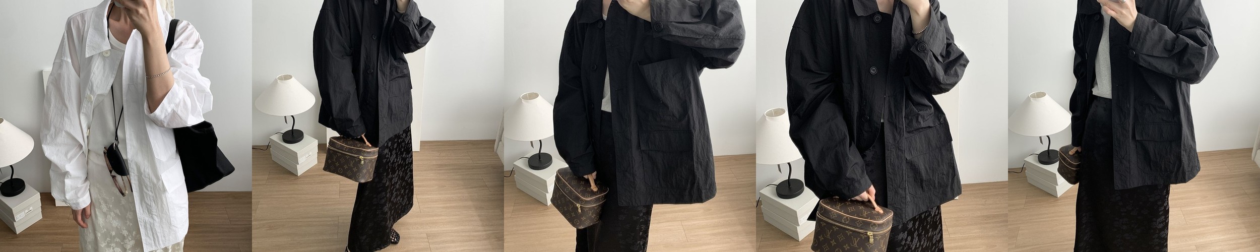 여성 린넨자켓 여름 간절기 오버핏 루즈핏 노카라 오픈 긴팔 자켓