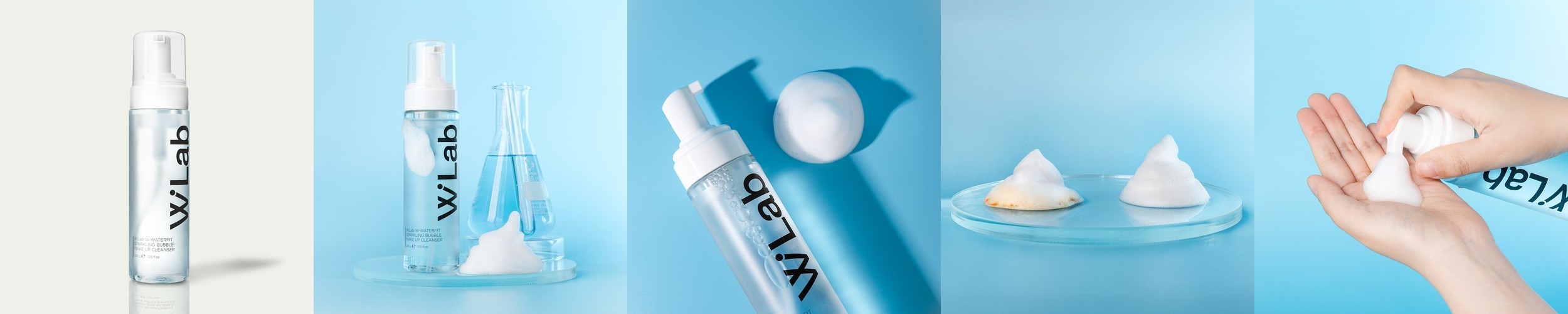 [노터치/이중세안X] 더블유랩 워터핏 스파클링 버블 메이크업 클렌져 200ml, 1개