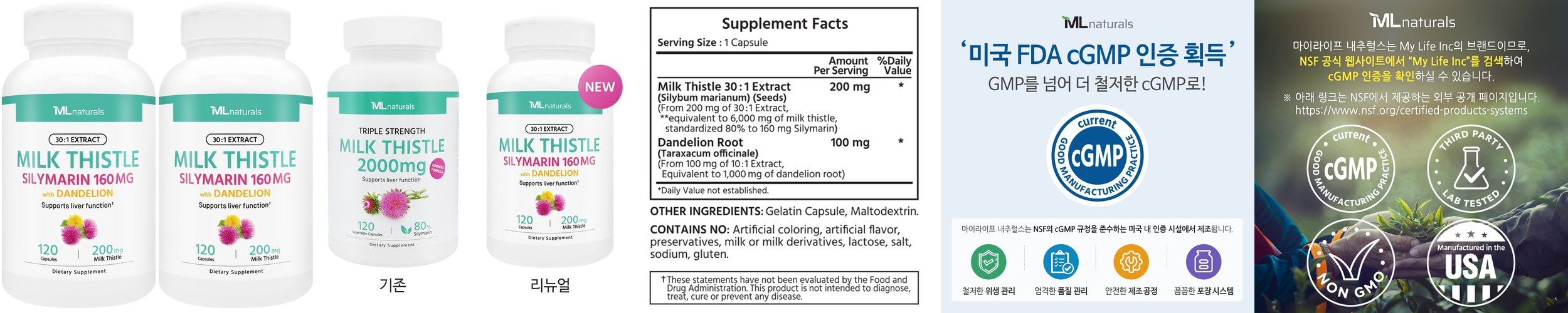 [6개월] JW중외제약 프리미엄 간에 좋은 밀크씨슬 9 실리마린 마스터 900mg 30정, 6개