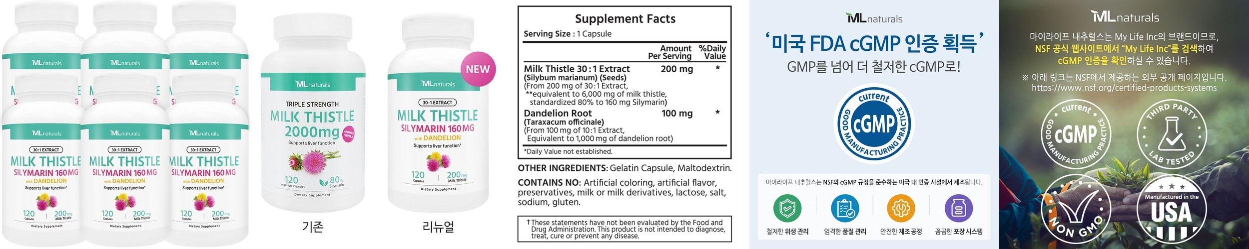 [6개월] JW중외제약 프리미엄 간에 좋은 밀크씨슬 9 실리마린 마스터 900mg 30정, 6개