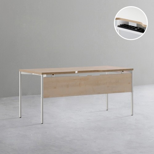 데스커 하부가림판 책상 2.0 1600x700mm, 메이플