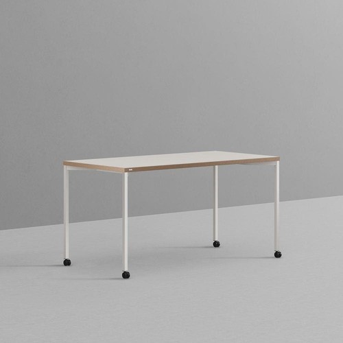 데스커 베이직책상 이동형 1400x700mm, 화이트