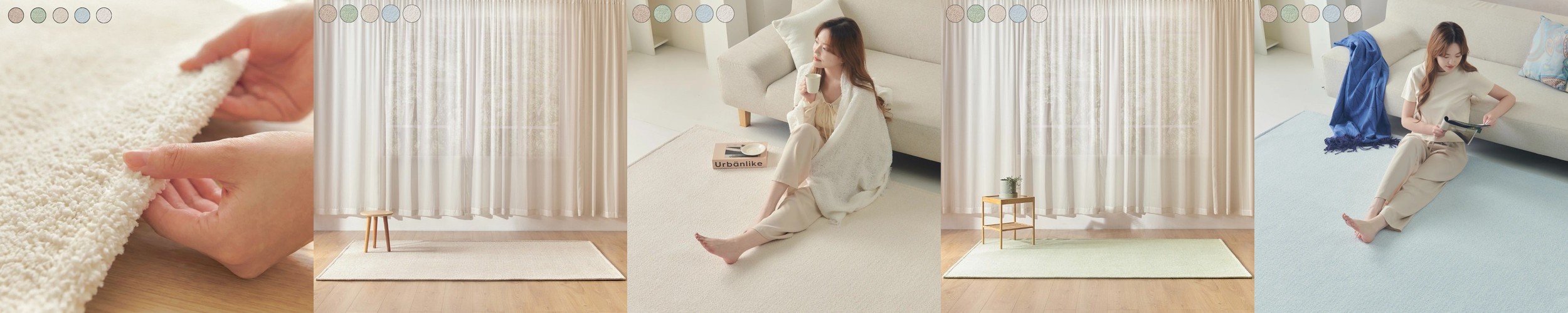 친환경 안마의자매트 바디프랜드 러그 층간소음방지 1000×500