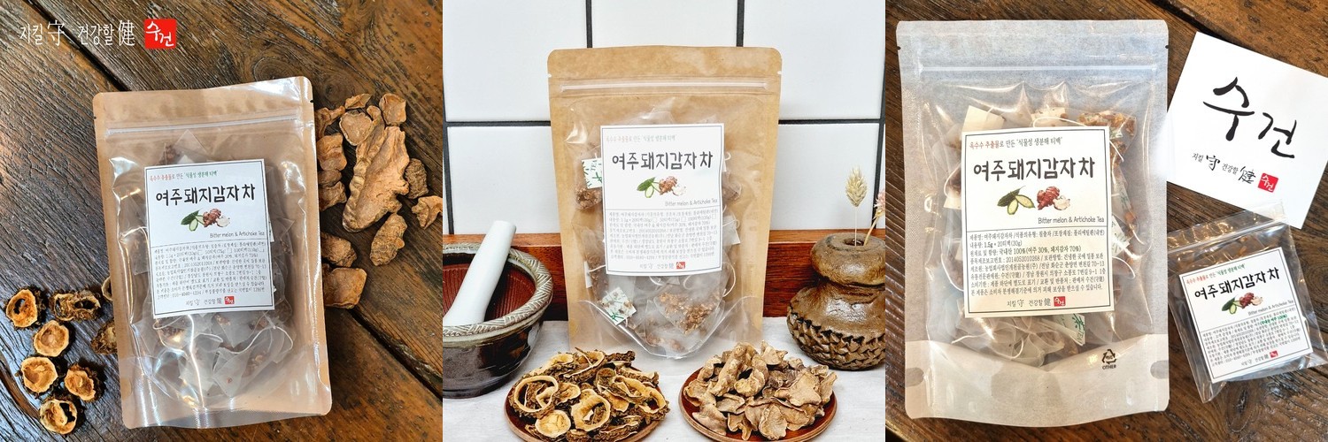 국산100% 여주 돼지감자차 100티백 저온로스팅 볶은