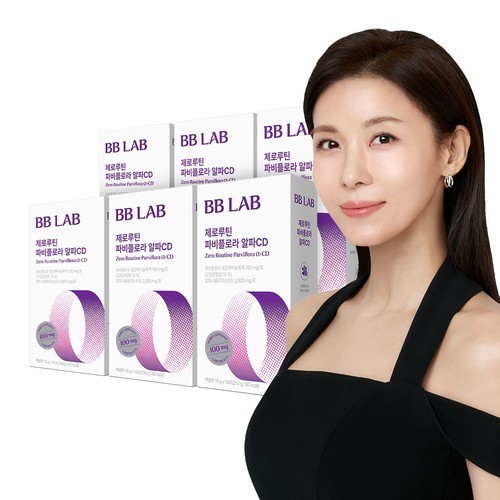 비비랩 제로루틴 파비플로라 알파CD 알파시클로덱스트린 흑생강 14포, 6개