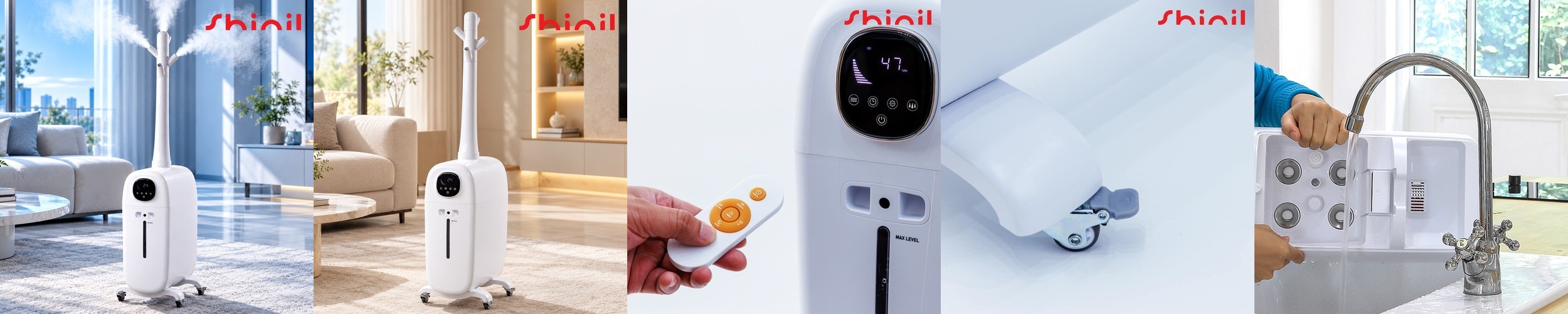 UV 살균 무드등 1.5L 가습기 화이트