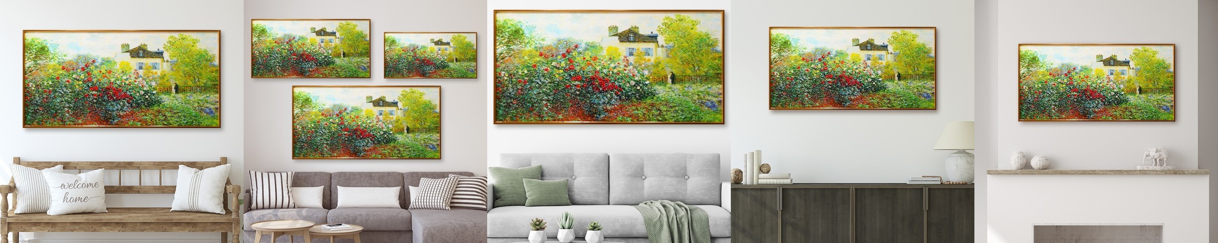 모네 그림 베테유 풍경 거실 명화 액자 집들이선물 중형