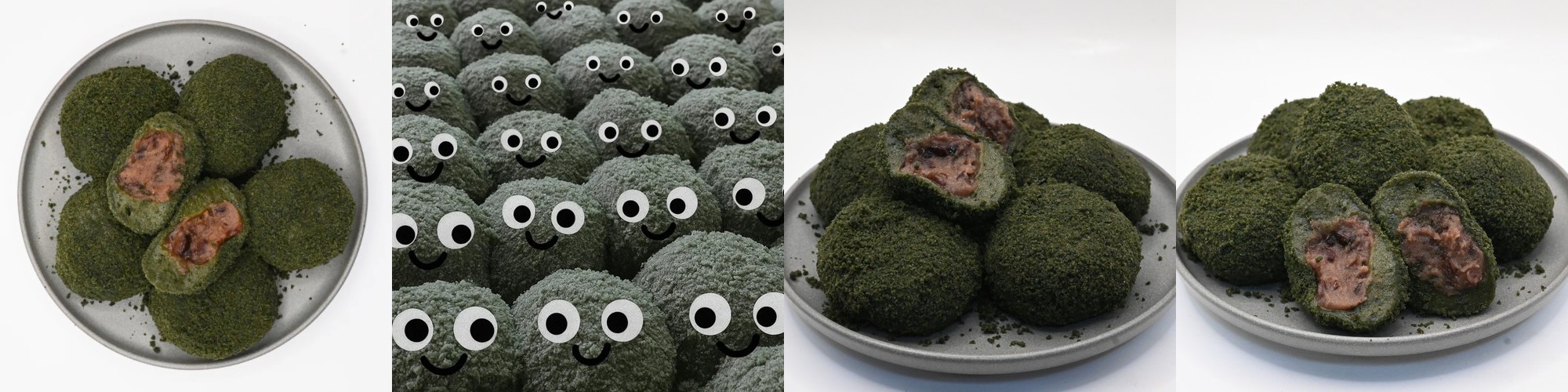 쑥찹쌀떡 국산팥 왕찹쌀떡 110g, 10개