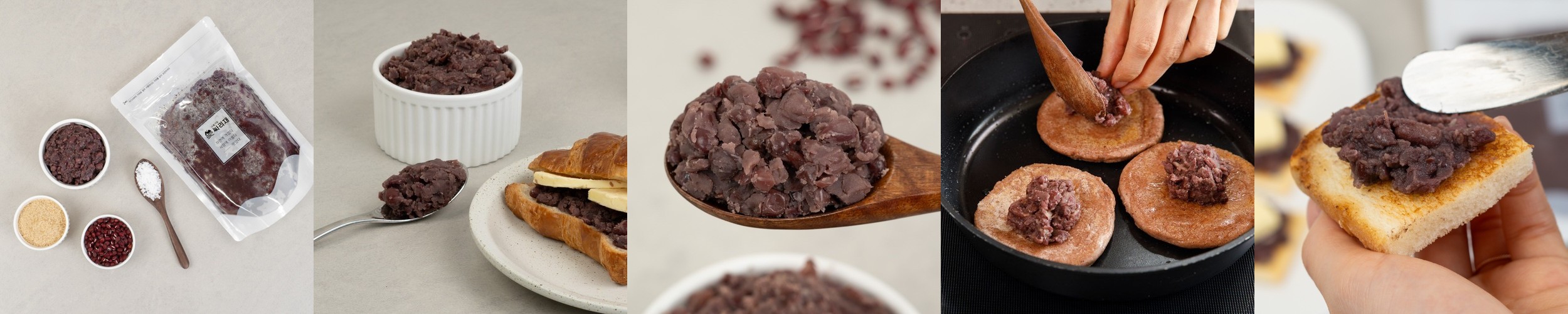 싸리재 국산 팥소 통팥앙금 1kg 대용량 수수부꾸미 바람떡 꽃산병 붕어빵 팥고물