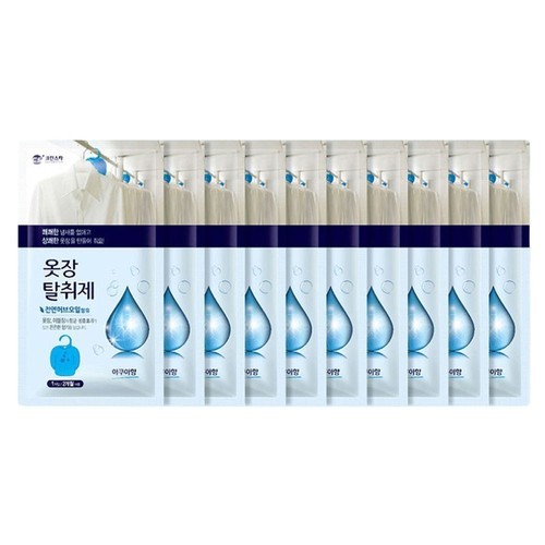옷장방향제 탈취제 옷 곰팡이 냄새제거 본품 숲속향, 4g, 10개