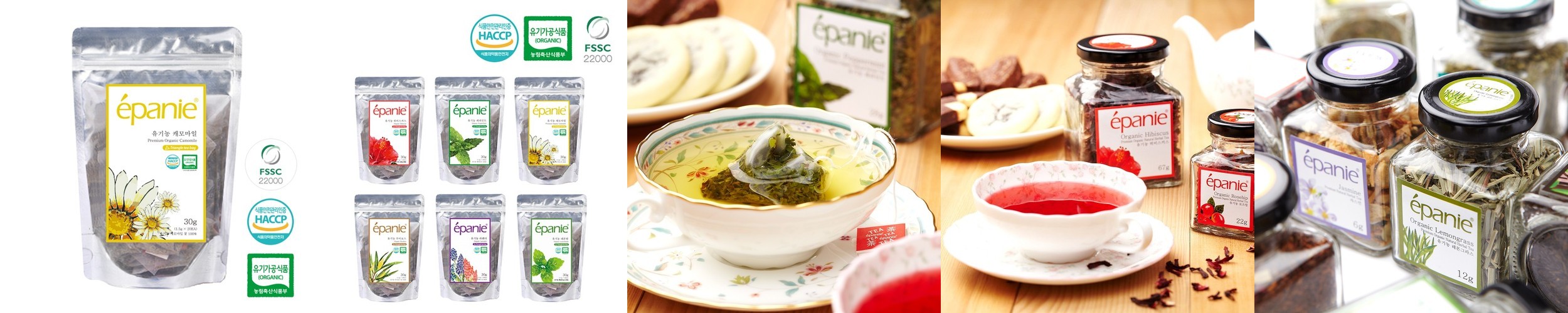 에빠니 유기농 캐모마일차 허브차 삼각티백 1.5g 20개입, 2개
