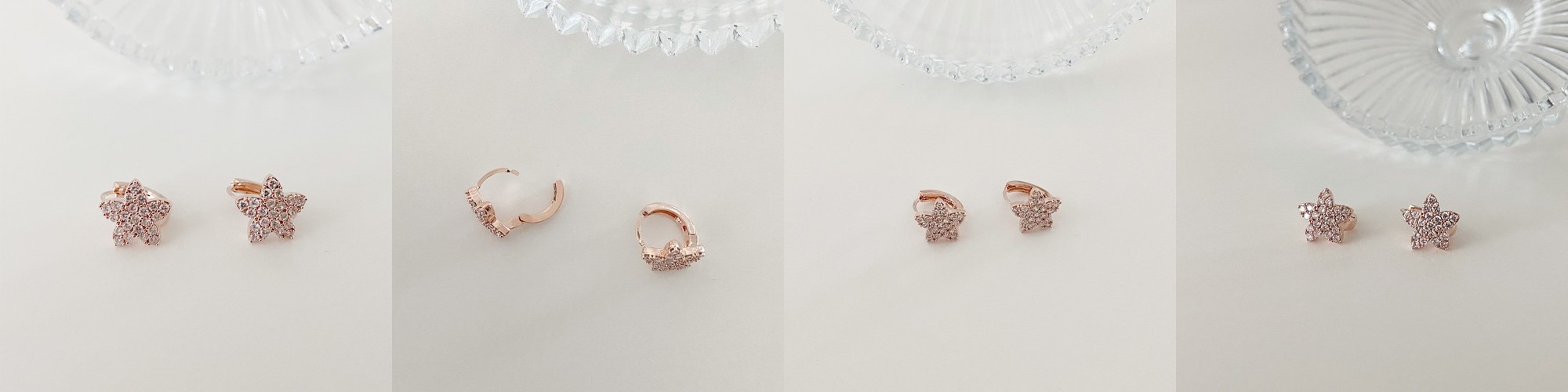 14K 금침 별원터치 데일리 골드핀귀걸이