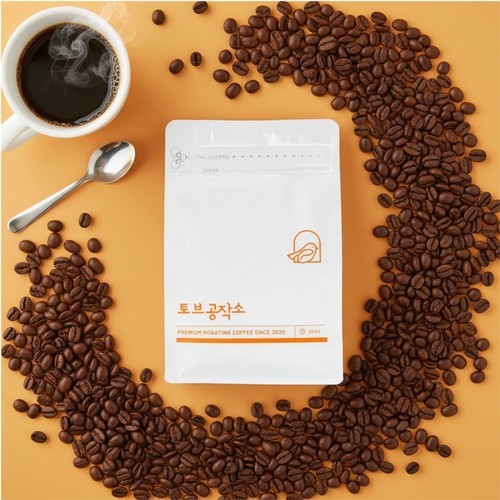 토브공작소 프리미엄 하우스 블렌드 딥브라운 커피 원두 500g, 1개