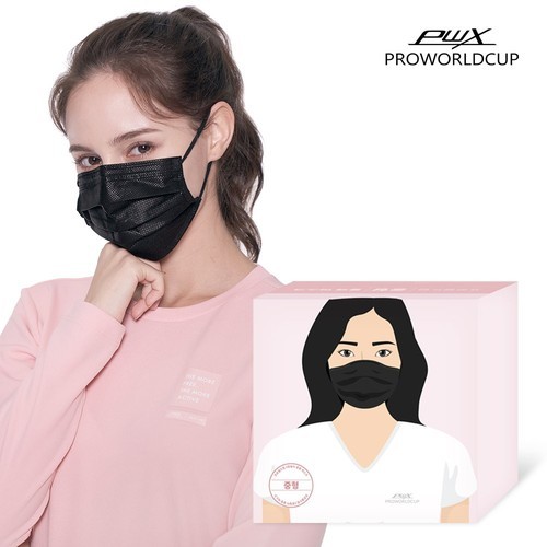 KF80 중형 마스크 국산 얇은 여름용 비말차단 숨쉬기편한 일회용 60매