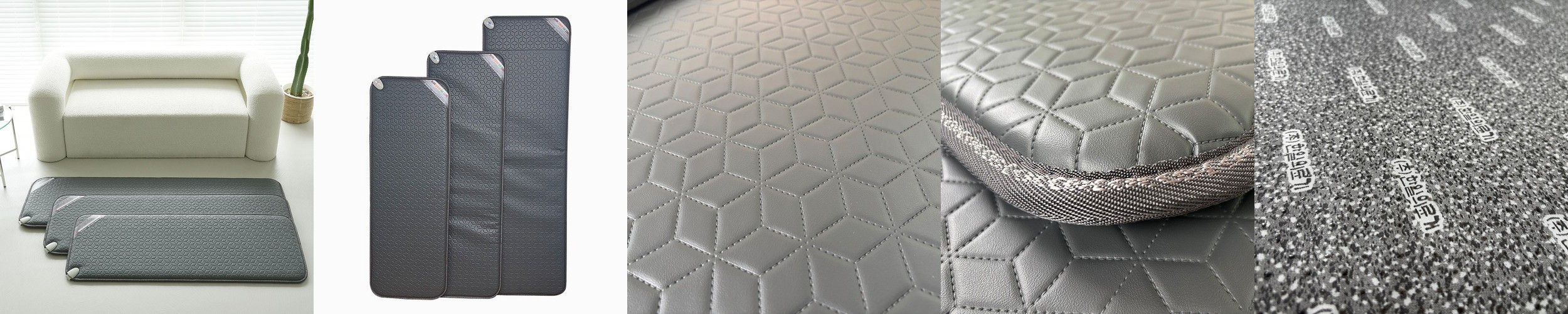 한일의료기 탄소 전기방석 원적외선 온열 매트 4인용, 50x160cm, 브라운 큐브 방석