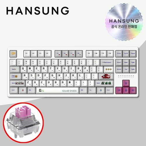 지클릭커 오피스프로 OPK50 사일런스M RGB 무소음방수키보드 104키 Navy Blue, 멤브레인