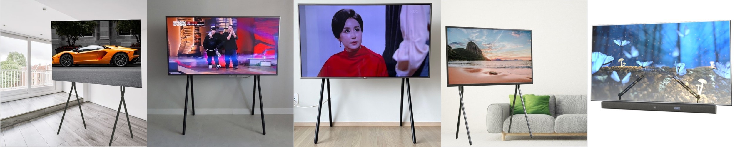 이젤 티비거치대 높이조절 티비다이 받침대 177cm(70인치)