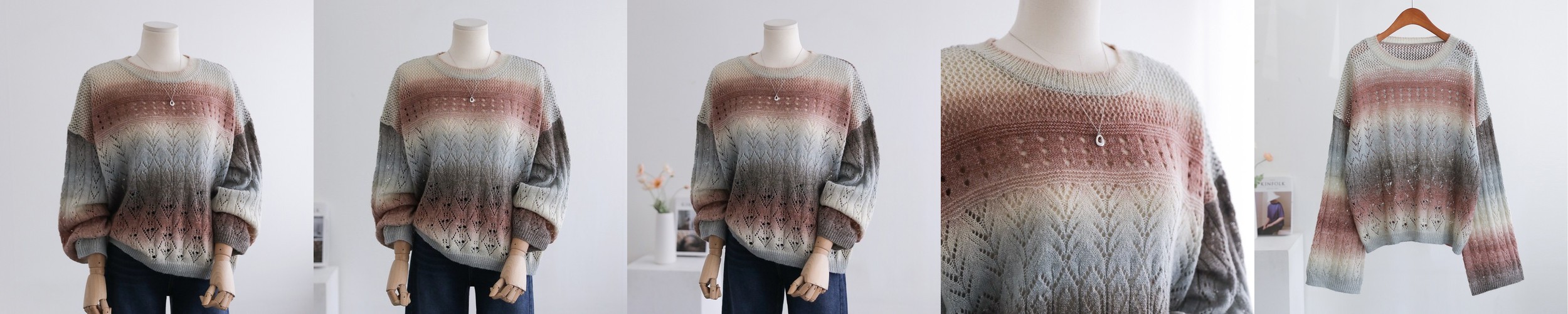 물결 폴라 티셔츠 ts4753