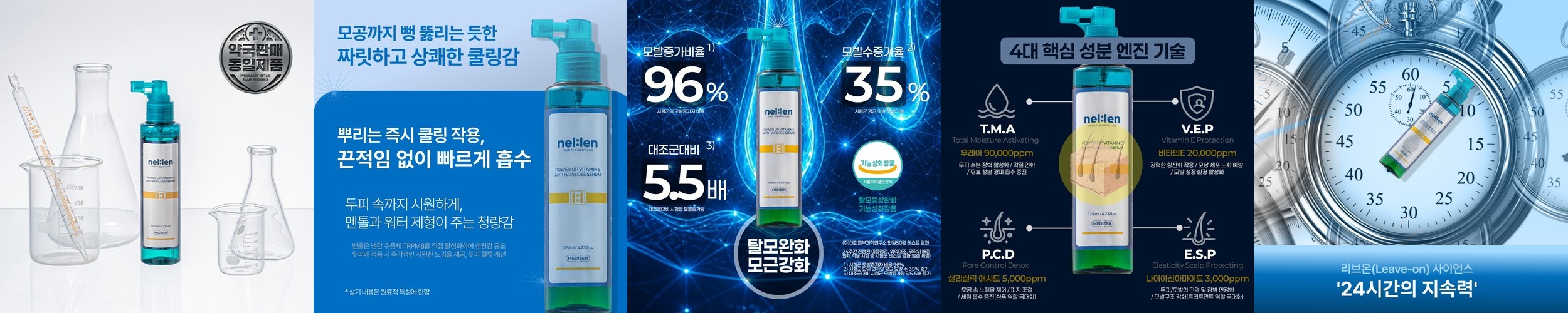 이드르르 스칼프스파 탈모완화 샴푸 120ml+트리트먼트 120ml 2종 세트