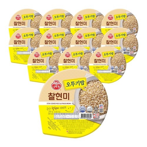 오뚜기 오뚜기밥 식감만족 고슬고슬된밥 210g, 18개