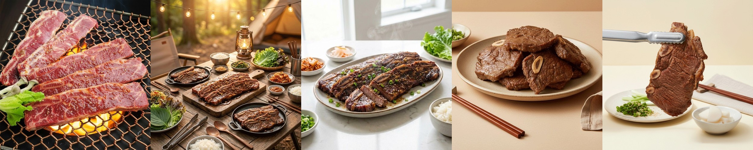 이음곳간 프리미엄 소 양념갈비 꽃갈비 포갈비 이동갈비맛 밀키트 700g, 1개