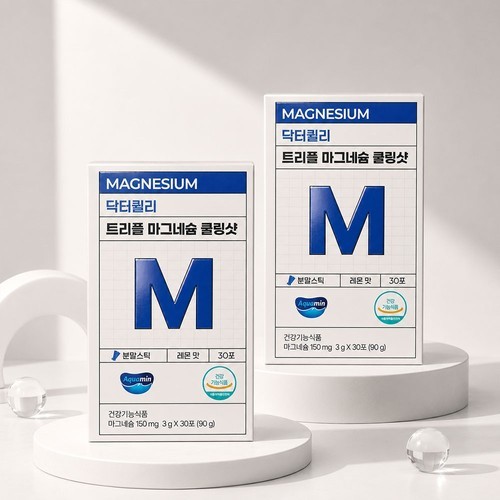 닥터퀼리 트리플 마그네슘 쿨링샷 젖산마그네슘 레몬 맛 영양제 390포, 13개