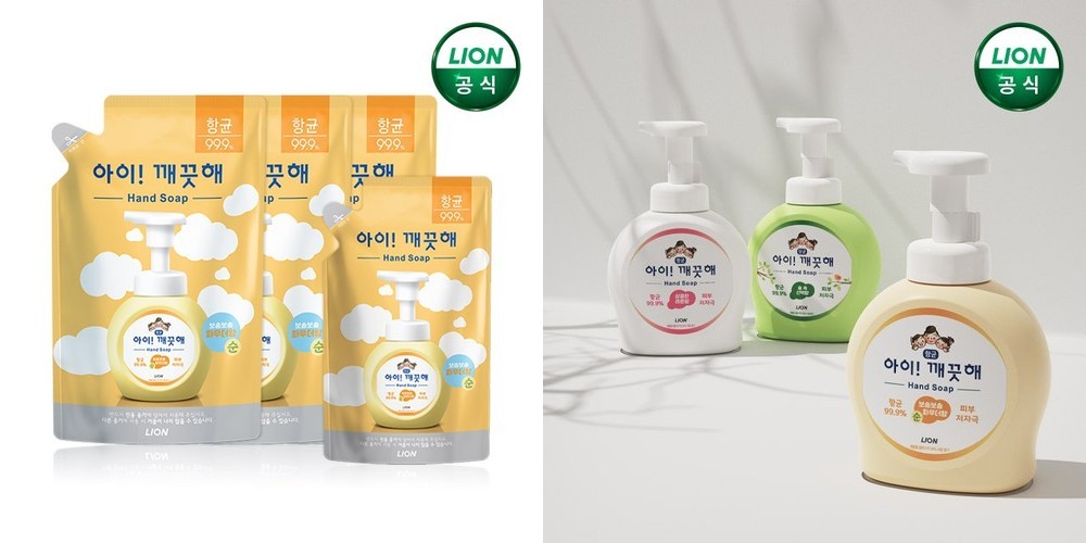 L&N 비아르 주방세제 리필 1L, 레몬향, 3개