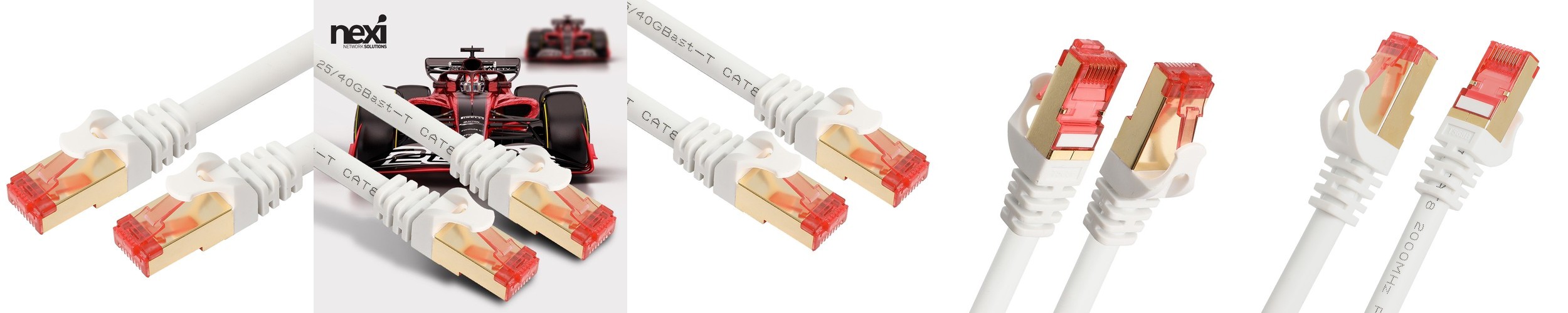 벤션 CAT6A 360도 회전꺽임형 울트라슬림 기가 랜선 화이트 IBOW 5m, 1개