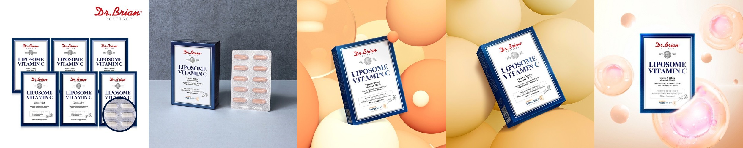 [1개월분] 닥터브라이언 리포좀 비타민C 리포조말 비타민씨 500mg 30캡슐, 1개