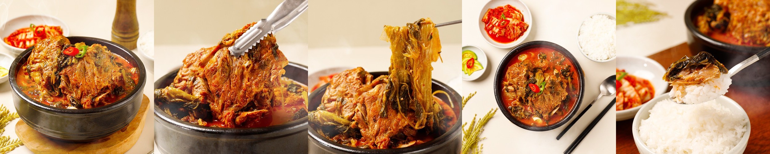 [통뼈몰] 25년 전통의 맛 그대로 – 통뼈 우거지 감자탕 담백한맛, 1kg, 2개
