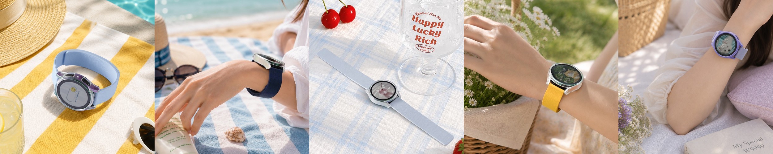 갤럭시워치 밀레니즈 스트랩 밴드 메탈핏 갤럭시 워치8, 44mm, 실버