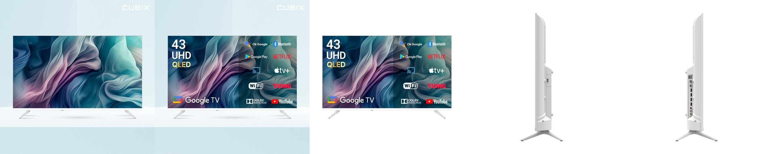더함 스마트 구글 티비 QLED 120Hz 215cm(85인치), 상하벽걸이