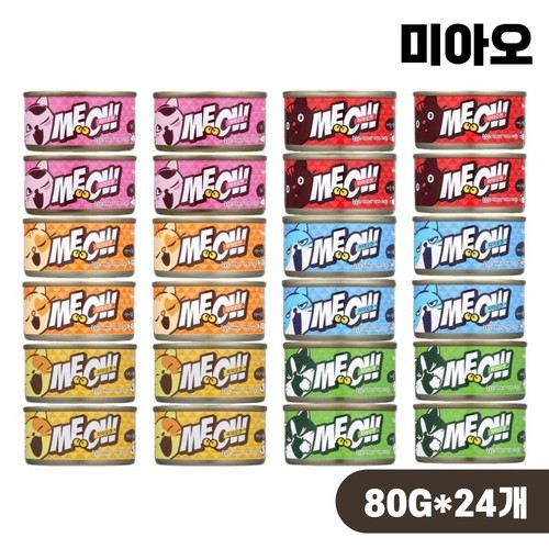 [+N포인트] 프리미엄 골드 런치캔 고양이 간식 습식캔 헤어볼, 80g, 24개